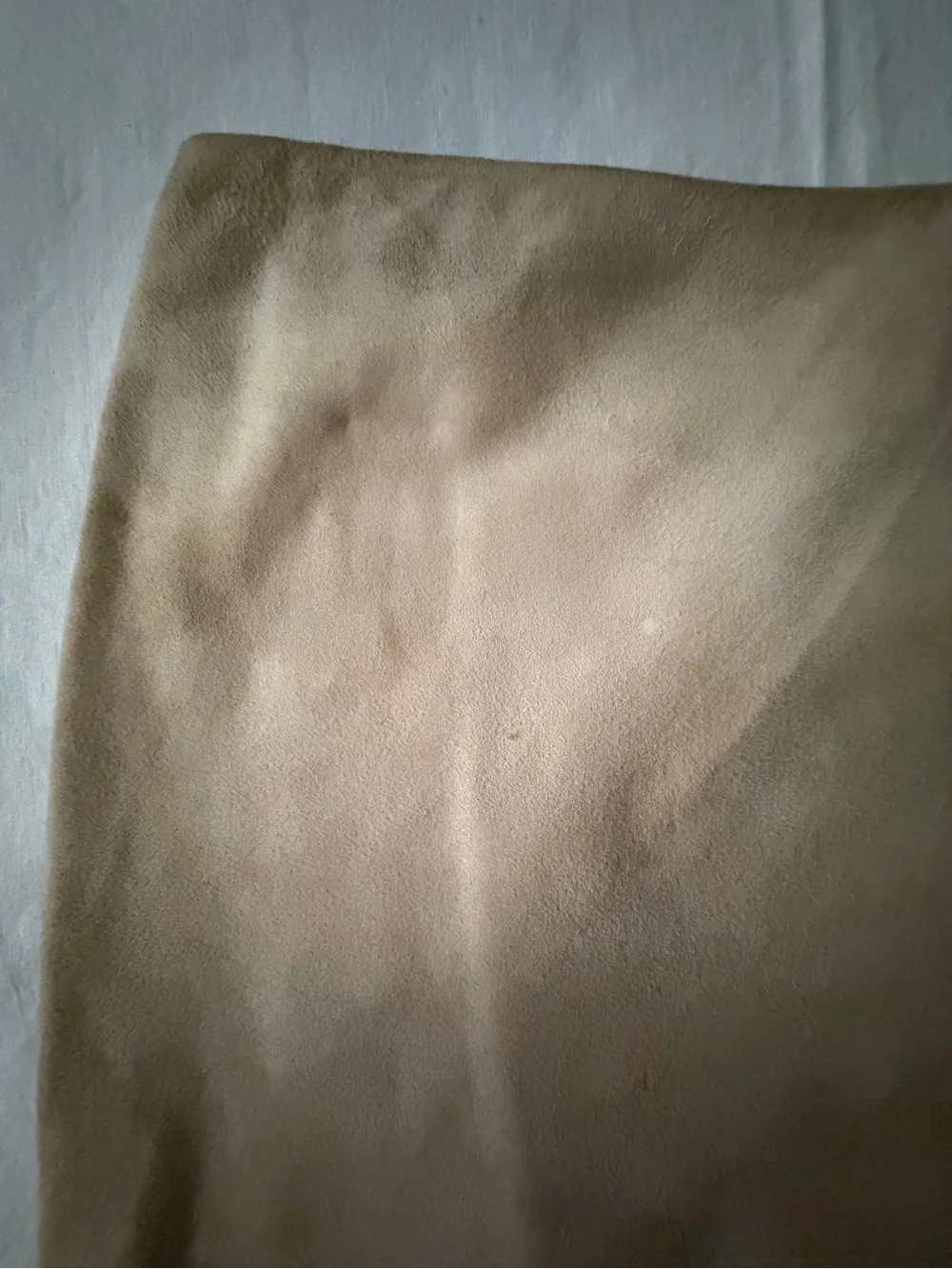 Michael Kors Beige Suede Pencil Skirt